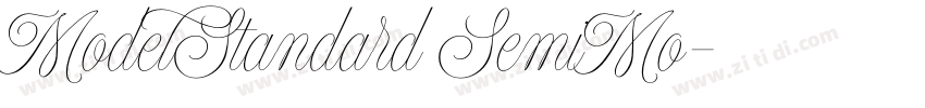 ModelStandard SemiMo字体转换